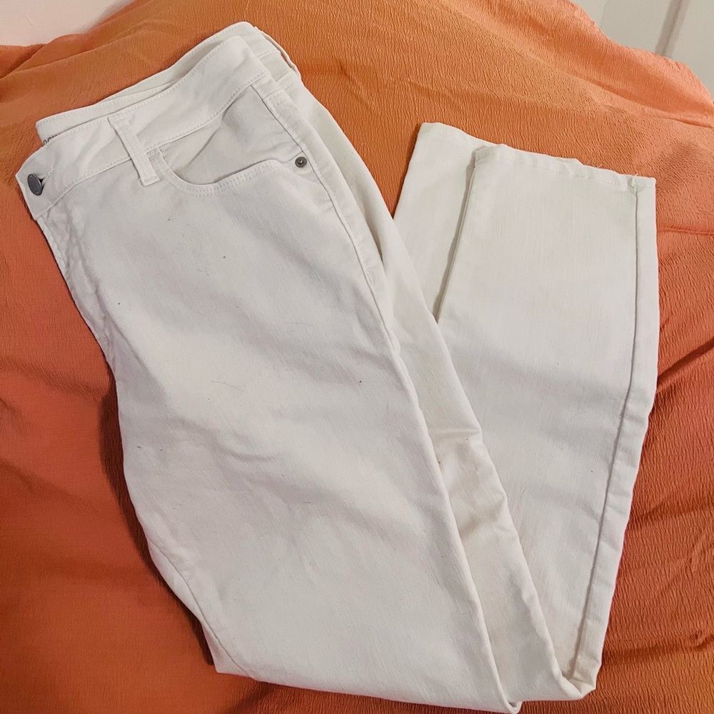 Old Navy Rockstar White Jeans